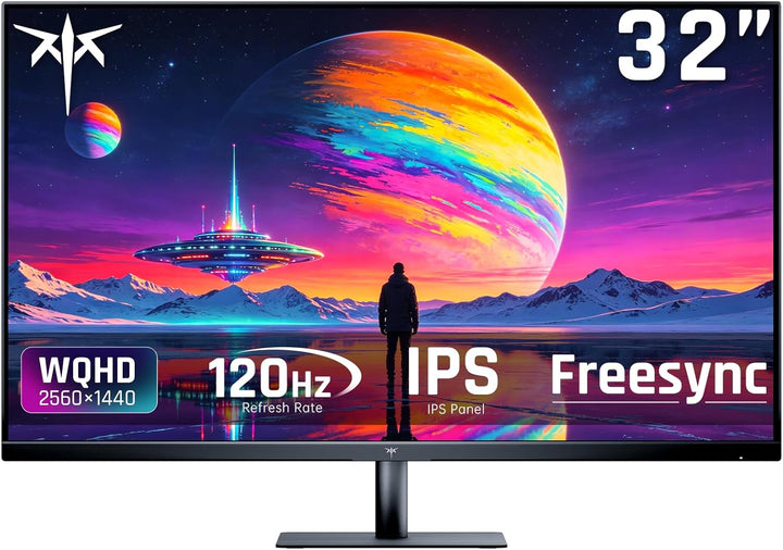 KTC Monitor de computadora de 32 pulgadas 2K 120Hz, Monitor IPS QHD...