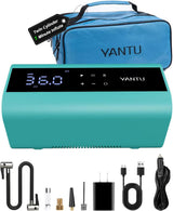 YANTU Inflador de neumáticos inalámbrico con doble cilindro y compr...