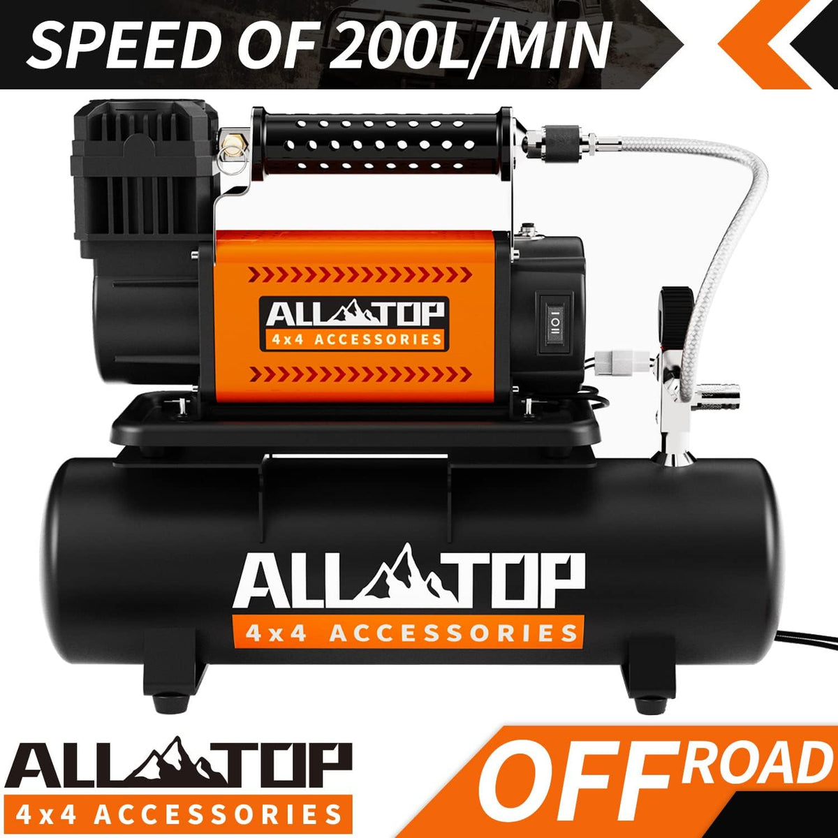 ALL-TOP Compresor de Aire con Kit de Tanque de 6L, Inflador Portáti...