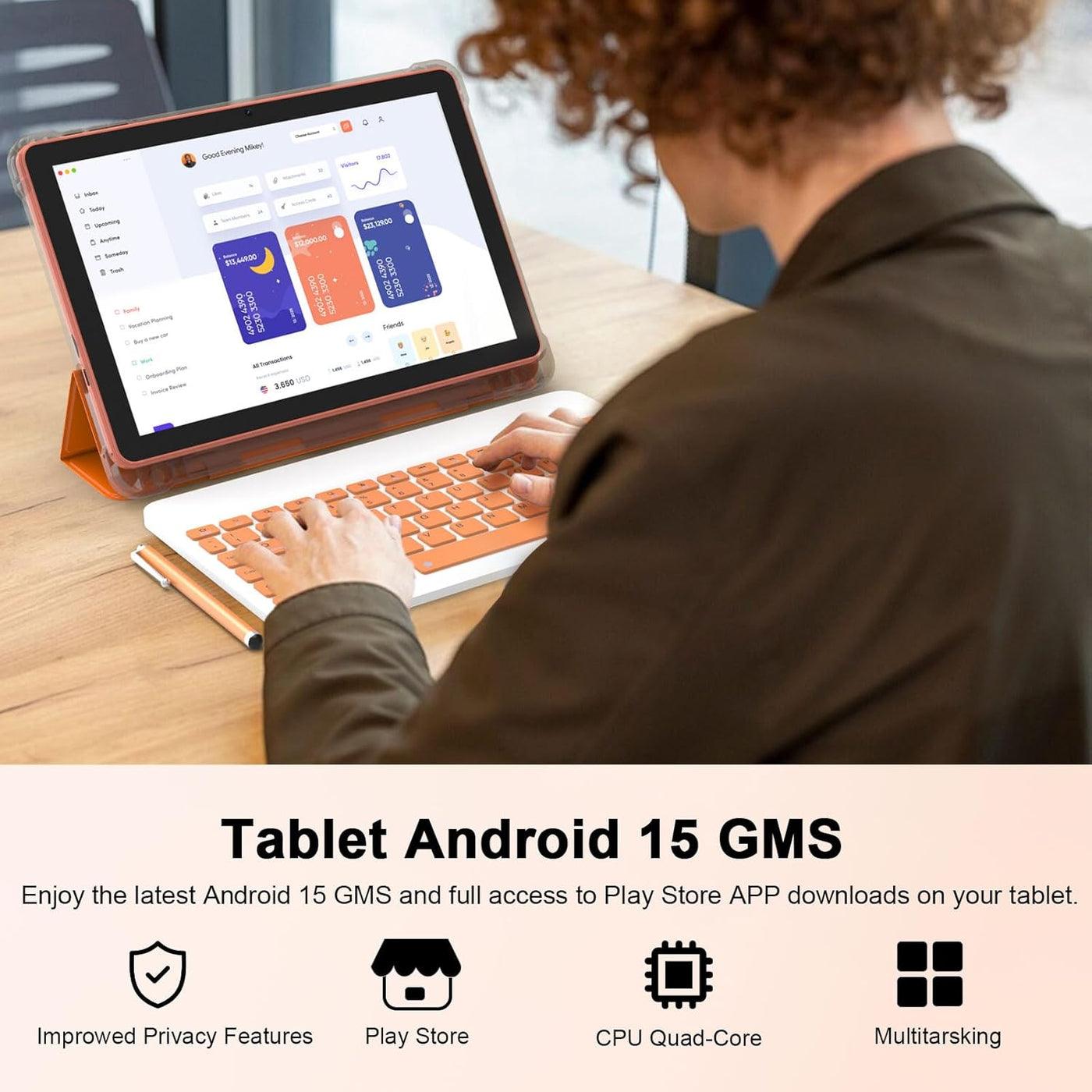 CUPEISI Tablet Android 15 de 10 pulgadas, 20 GB de RAM+128 GB de RO...