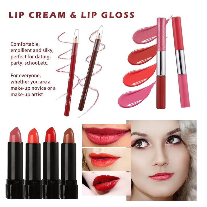 Hegafoo Kit de maquillaje todo en uno para adolescentes, kit de maq...
