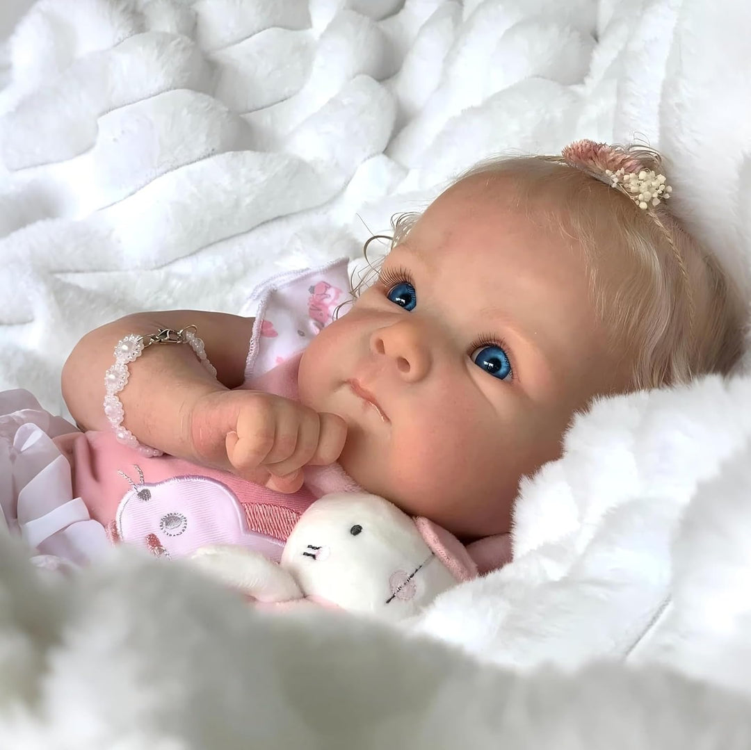 iCradle Preciosa muñeca de bebé Reborn de 18 pulgadas, cuerpo suave...