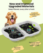 oneisall Juego de 8 Filtros de Repuesto para PWF-002 Fuente de Agua para Perros de 7L