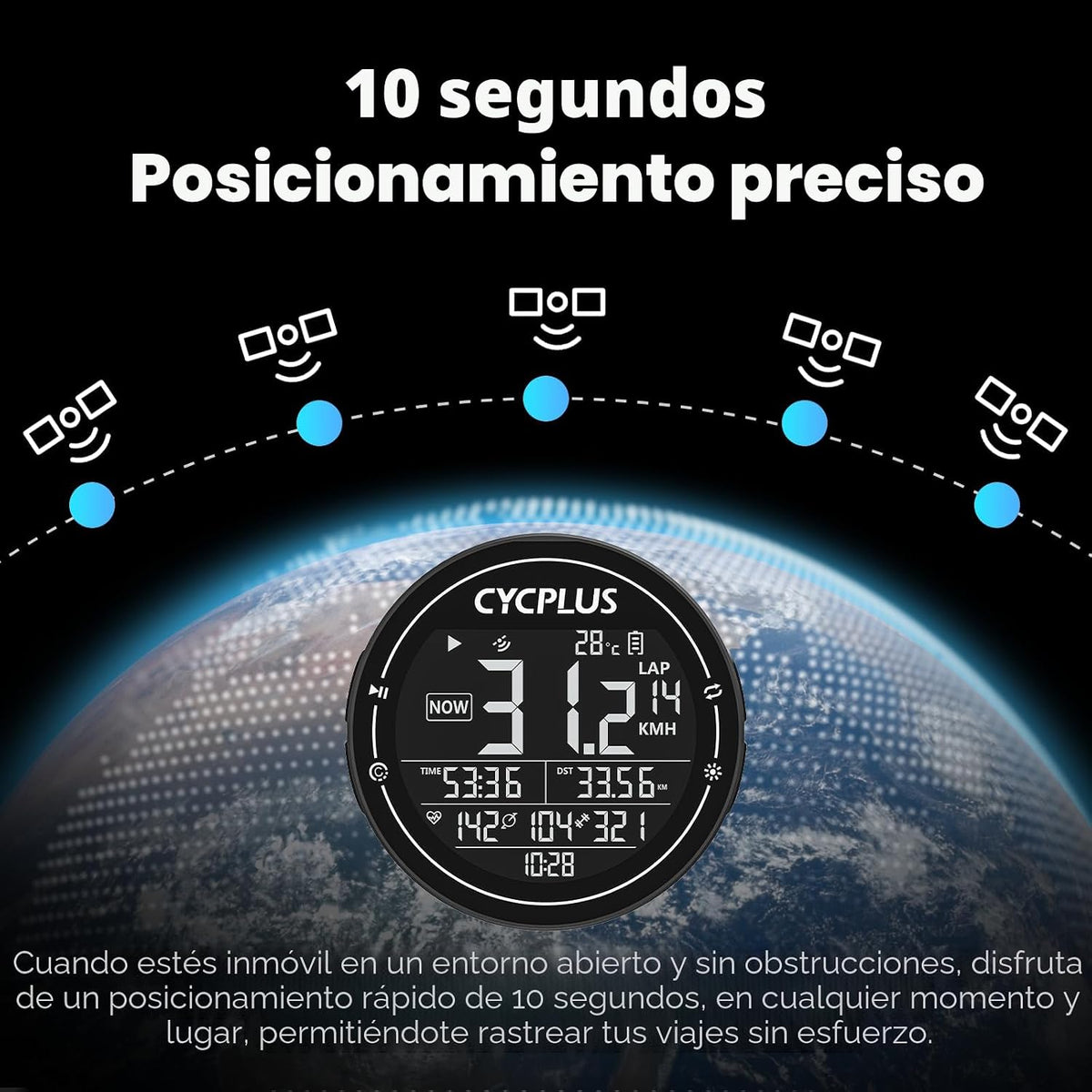 CYCPLUS Bomba de bicicleta AS2PRO + Ordenador/GPS para bici M2