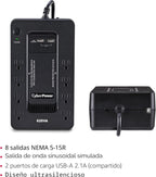 CyberPower ST625U Standby UPS Battery Backup y Surge Protector