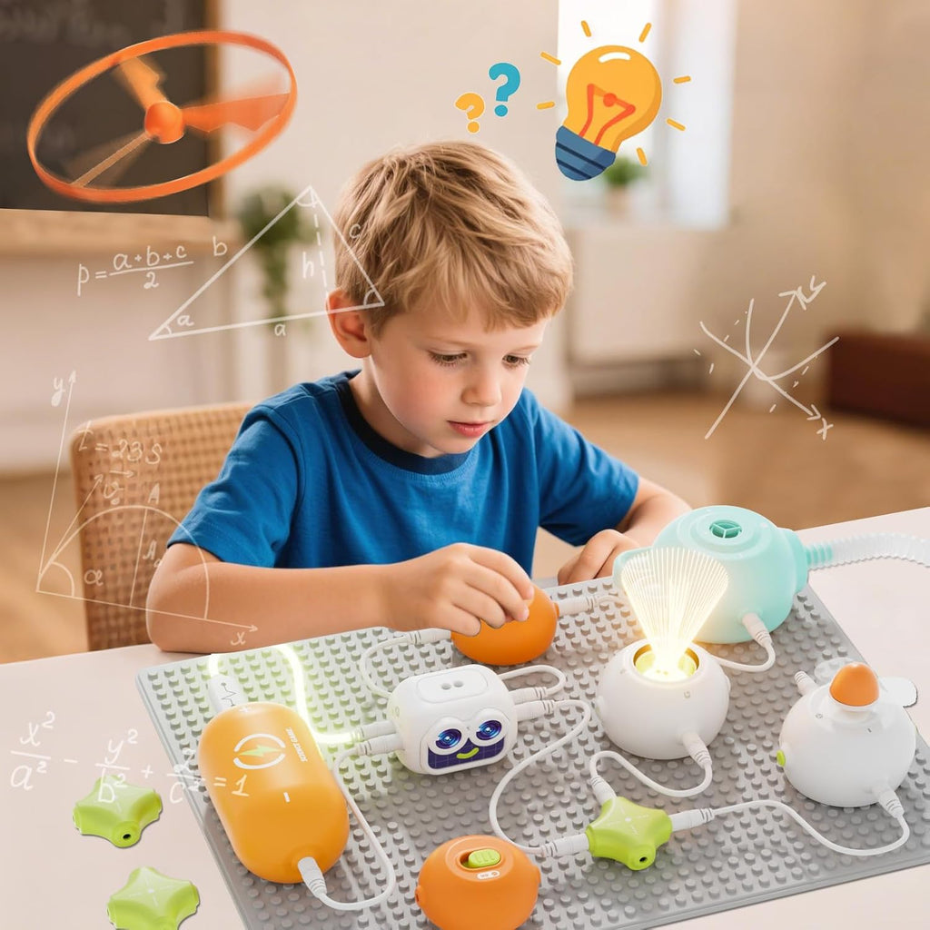 Kits de ciencia para niños, más de 448 proyectos, kits de exploración de circuitos, juguetes electrónicos educativos para niños y niñas, juguete de ingeniería práctica, cumpleaños, Halloween, regalo de Navidad para edades de 5, 6, 7, 8, 9, 10, 11, 12