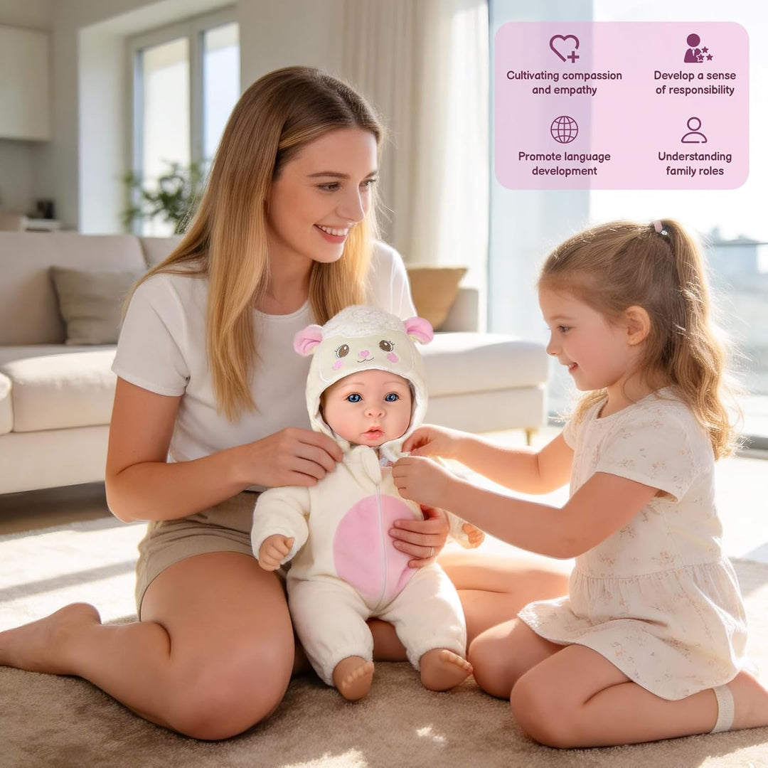 Aori Muñeca de bebé realista, juego de muñecas realistas de 17 pulg...