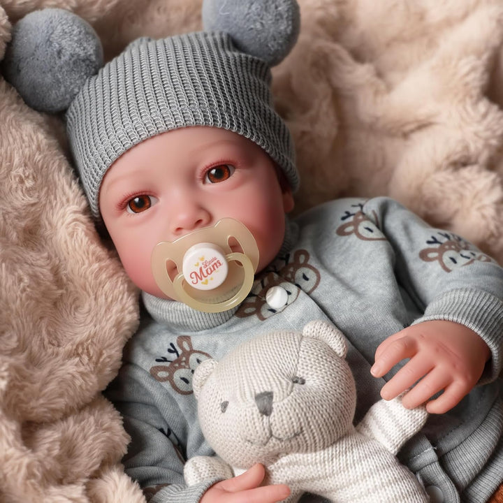 BABESIDE Muñecas realistas de bebé Reborn para niños - 17 pulgadas,...