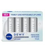 NIVEA Bálsamo labial Dewy con ácido hialurónico, ligero y ultrahidr...