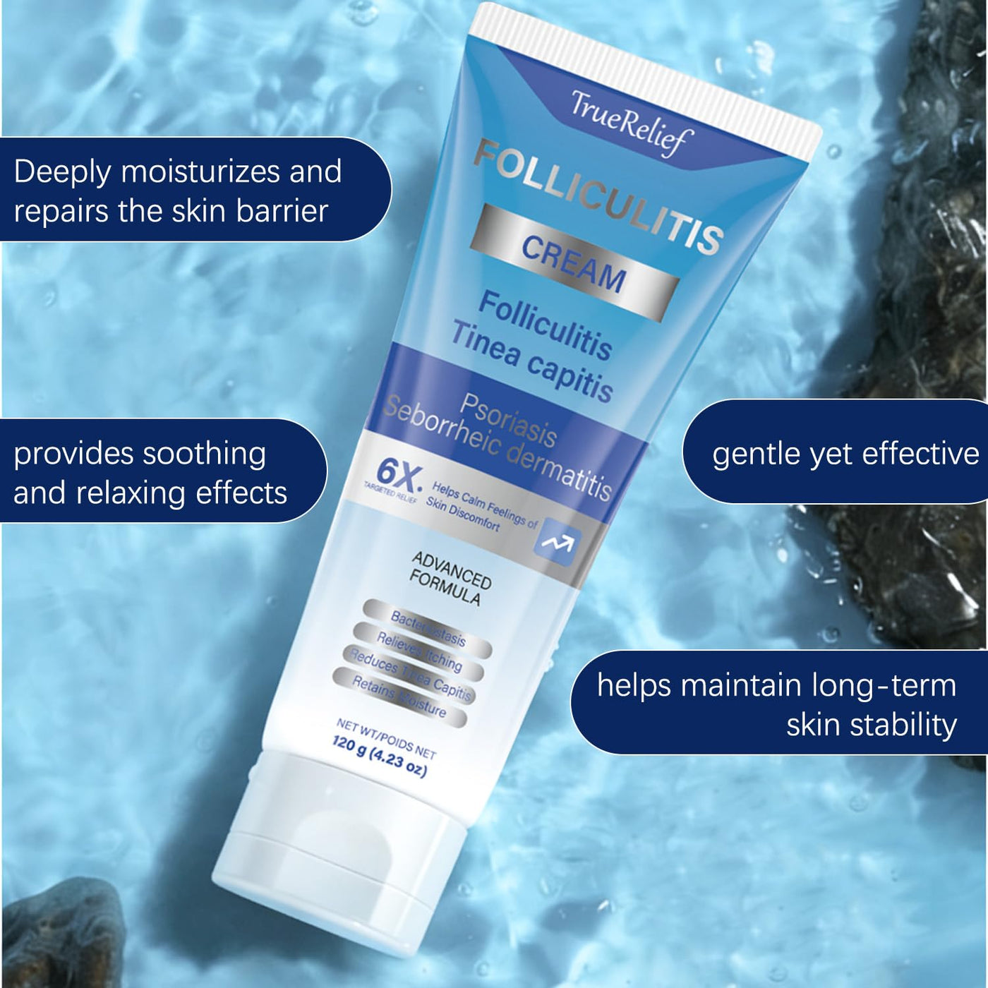 OUHENGTEK Crema de foliculitis | Alivia y ayuda a eliminar protuber...