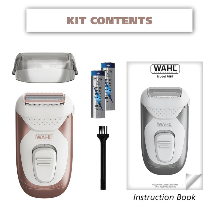 Wahl Smooth Confidence - Afeitadora de batería inalámbrica impermea...