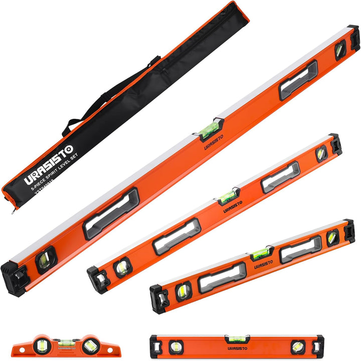 URASISTO Juego de 5 Niveles de Burbuja de 10", 16", 24"...