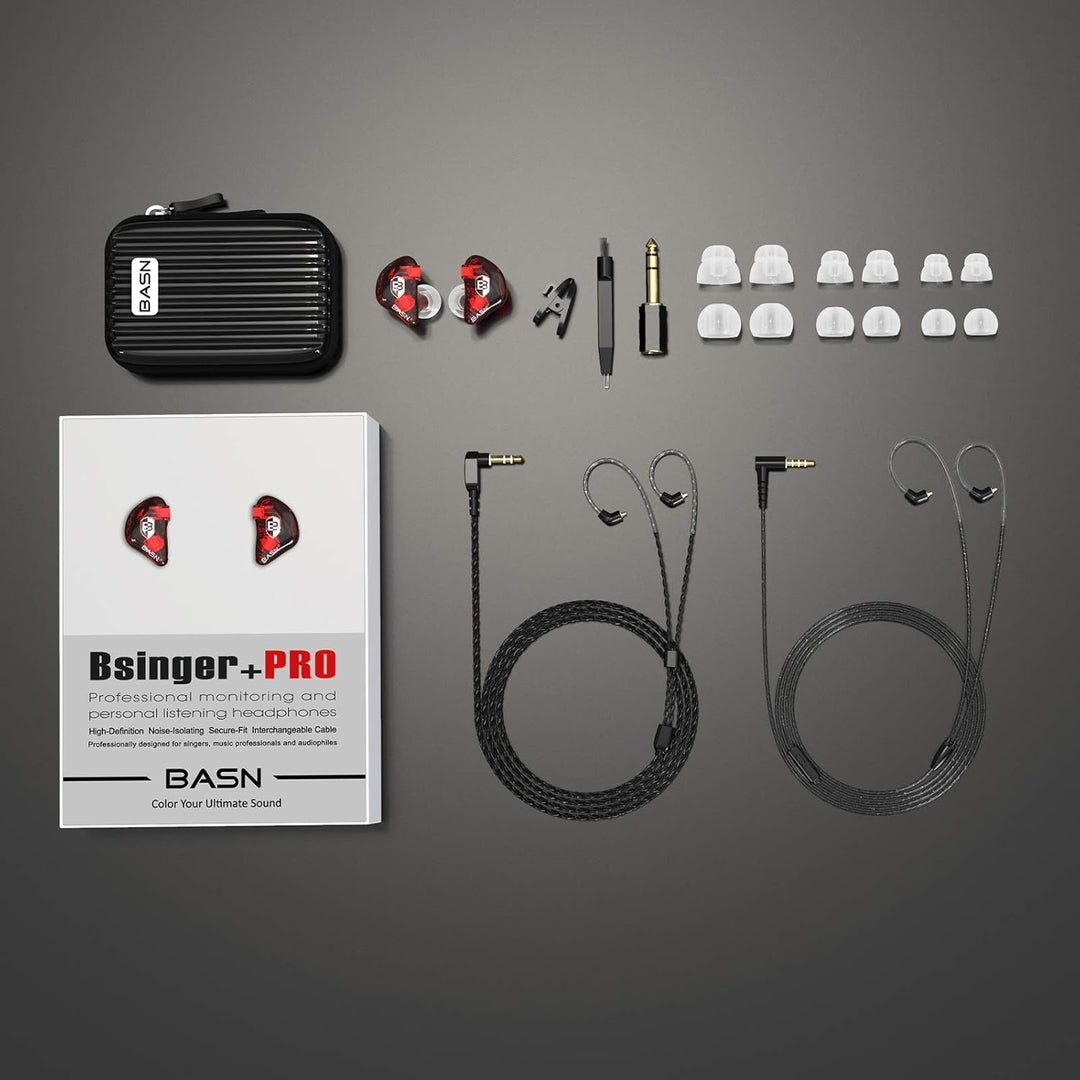 BASN Bsinger PRO Monitores intrauditivos híbridos dinámicos control...