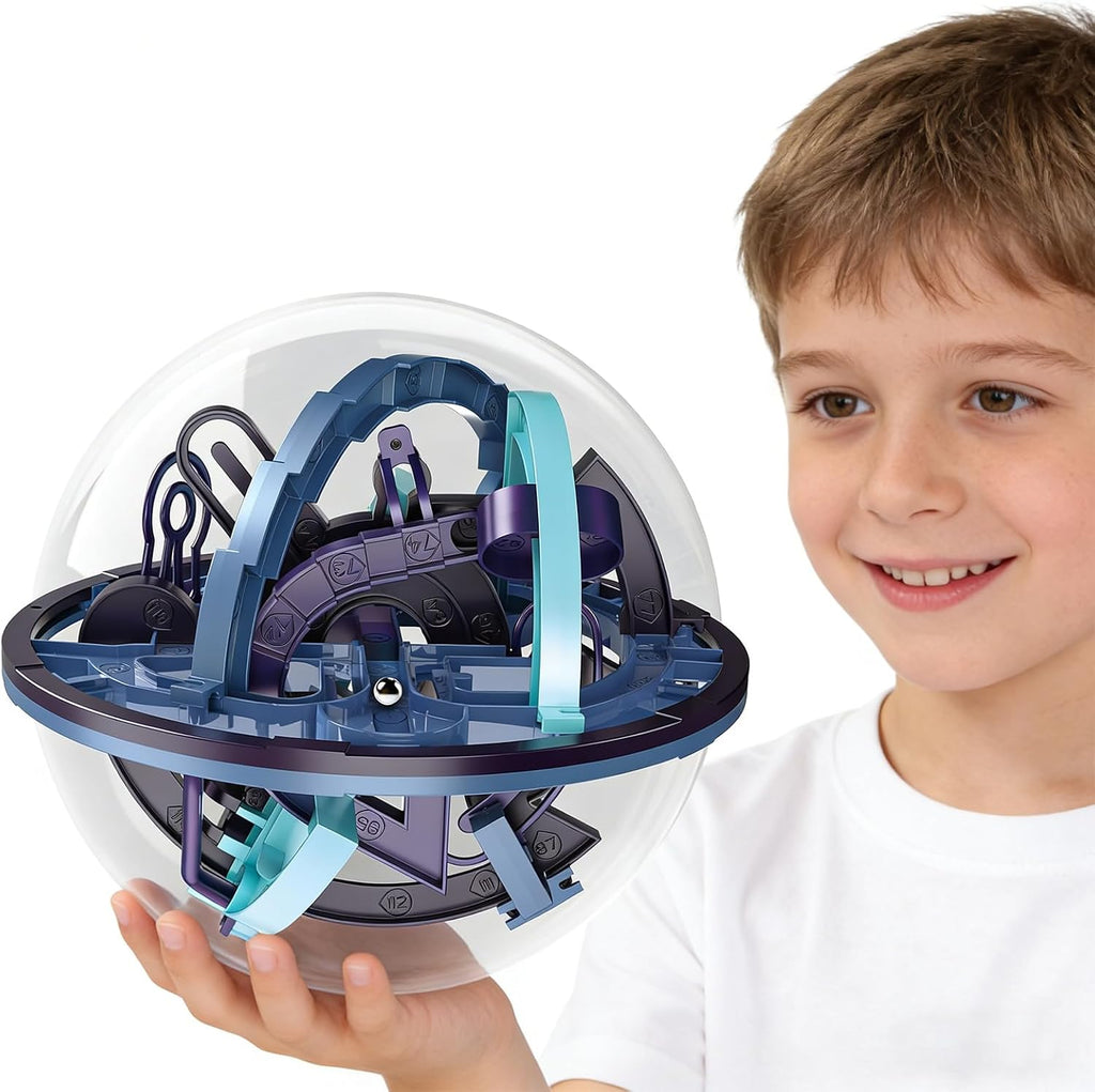 Bola de laberinto 3D, juego interactivo de esfera laberinto con 158