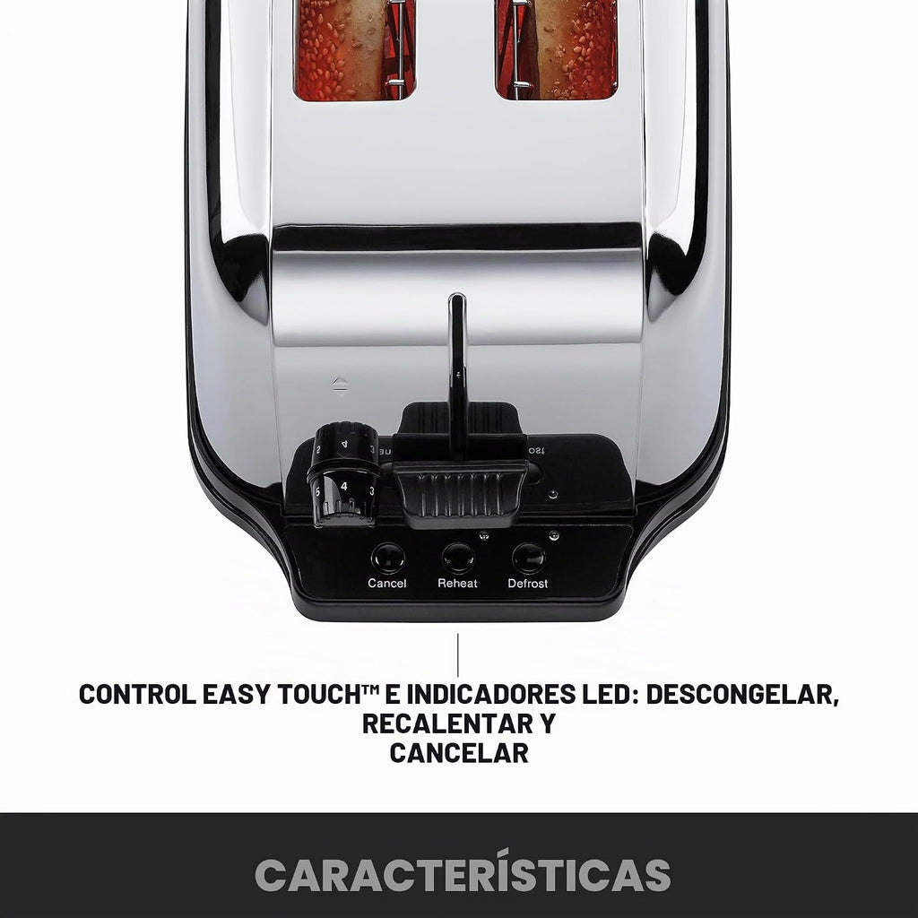 Waring Commercial WCT704 Tostadora Emergente de Servicio Ligero de 4 Rebanadas con Rancha Extra Larga, 120V, Enchufe 5-15 Phase