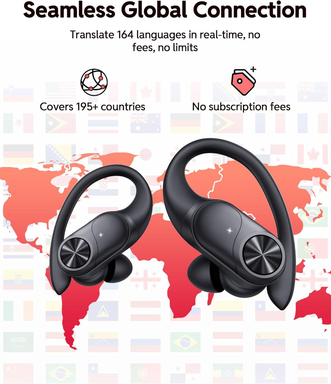 PocBuds Auriculares Bluetooth inalámbricos 80 horas de reproducción...