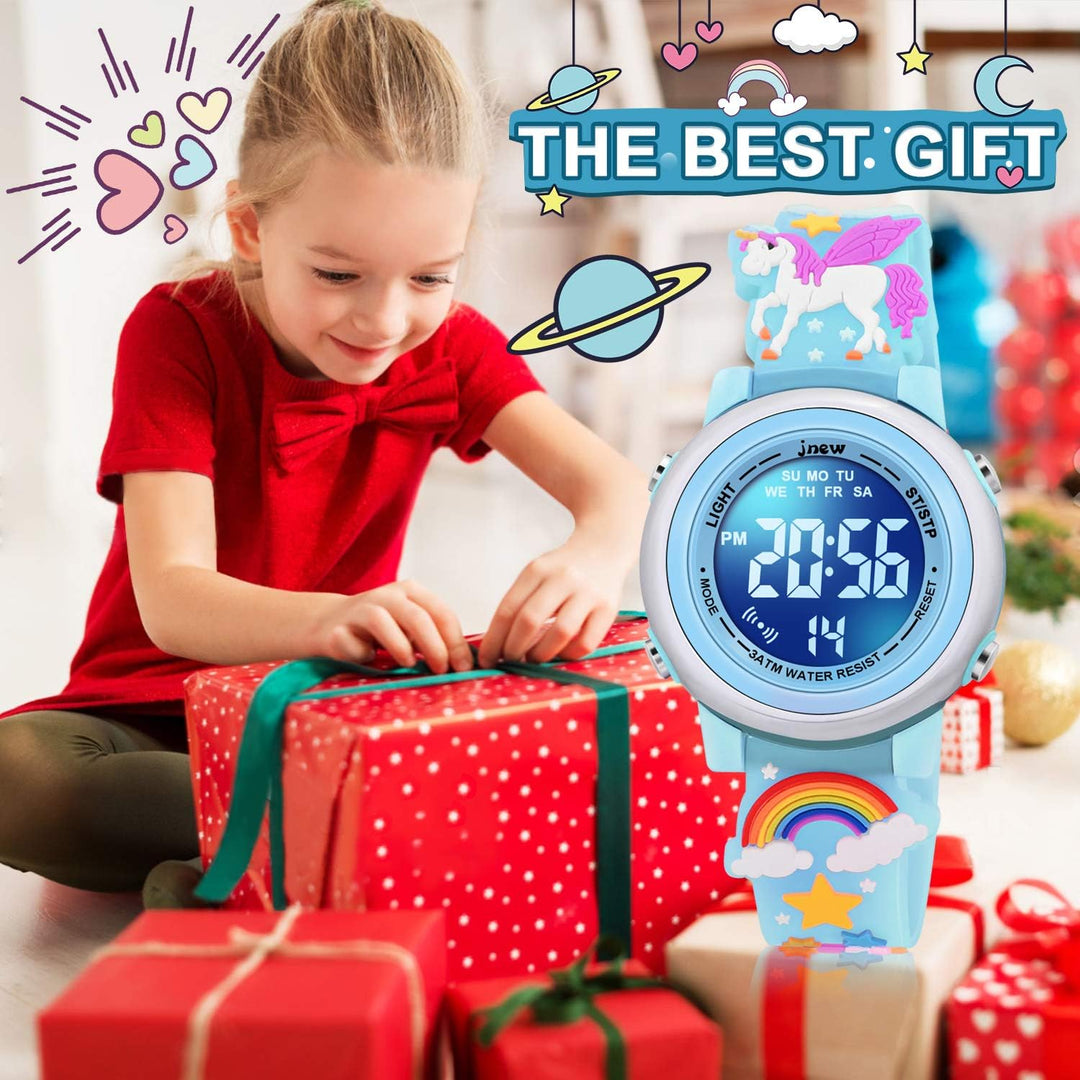 VAPCUFF Relojes impermeables 3D de dibujos animados para niñas con...