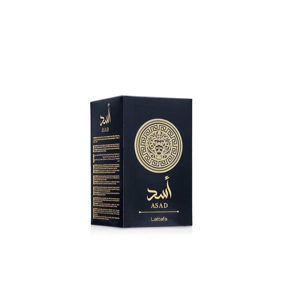 Lattafa Perfumes Asad para Unisex Eau de Parfum en spray, 3.4 onzas