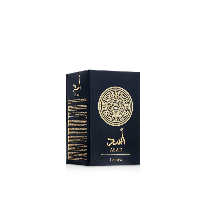 Lattafa Perfumes Asad para Unisex Eau de Parfum en spray, 3.4 onzas