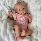 iCradle - Bonita muñeca Reborn de 18 pulgadas de vinilo suave de vinilo realista