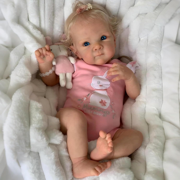 iCradle Preciosa muñeca de bebé Reborn de 18 pulgadas, cuerpo suave...