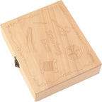 Caja de coser Montessori Practical Life Caja de coser de madera con hilo de bordar, estuche de tijeras, cojín de alfiler, kit educativo de manualidades para niños de 5 años en adelante