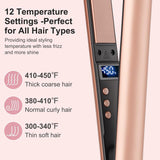 Mini plancha plana, mini plancha de pelo de cerámica para cabello c...