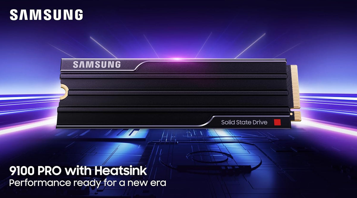 Samsung SSD 9100 PRO con disipador de calor de 2 TB, PCIe 5.0x4 M.2...