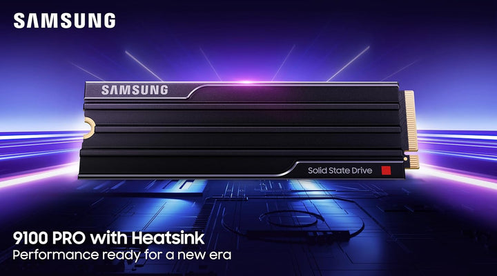 Samsung SSD 9100 PRO con disipador de calor de 2 TB, PCIe 5.0x4 M.2...
