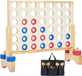 Juego gigante 4 en una fila, juego de madera de 2.8 pies para