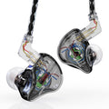 YINYOO KBEAR Storm Auriculares Intrauriculares Profesionales, Negro Storm, Sin micrófono