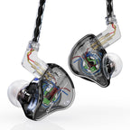 YINYOO KBEAR Storm Auriculares Intrauriculares Profesionales, Negro Storm, Sin micrófono