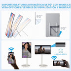Monitor portátil inalámbrico, extensor de pantalla portátil de 15.6 pulgadas, 1080P, lanzamiento inalámbrico y rotación automática, monitor dual para portátil/Mac/Switch/teléfono/PC
