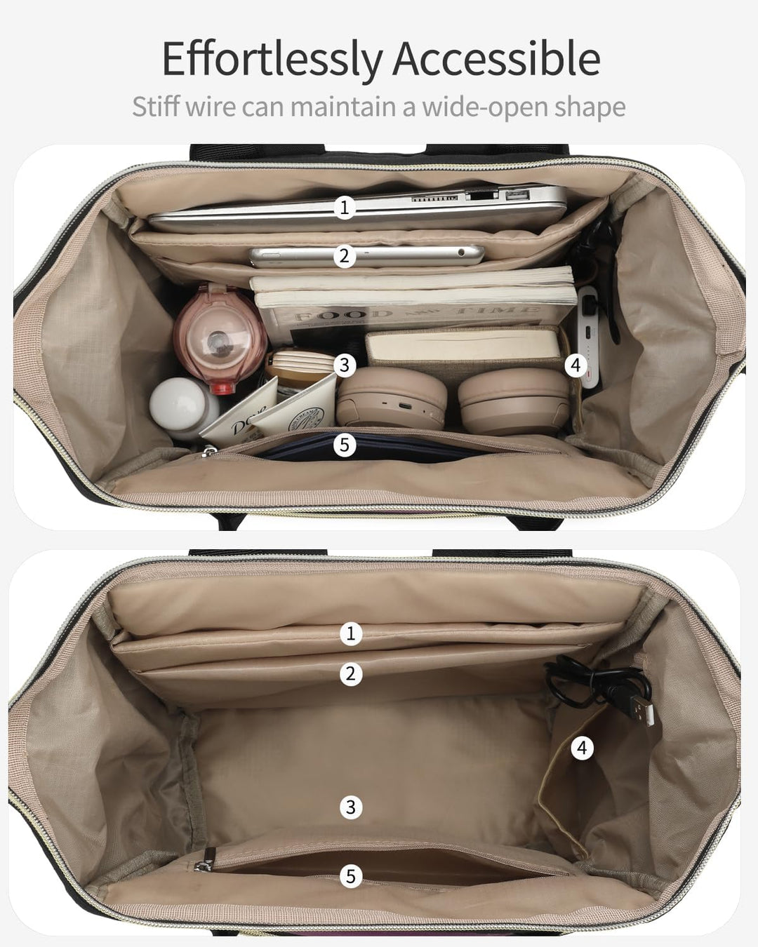 VANKANY Mochila de computadora para mujer, bolsa de trabajo para co...