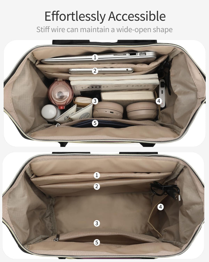 VANKANY Mochila de computadora para mujer, bolsa de trabajo para co...