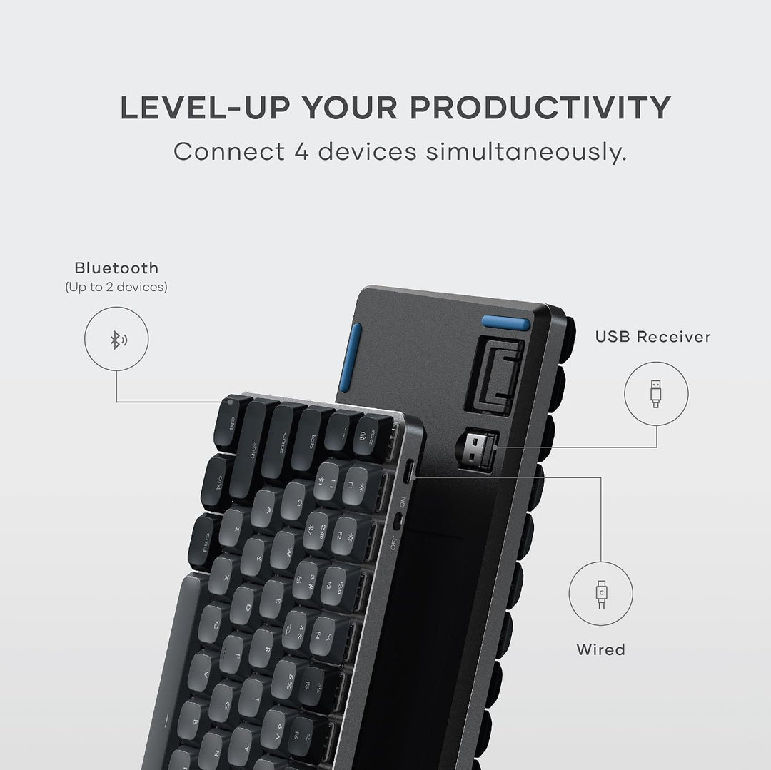 Satechi SM1 - Teclado mecánico al 75% para Mac y Windows, teclado B...