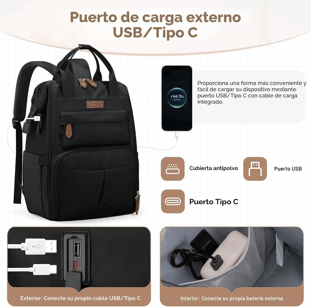 Maelstrom Mochila de viaje para mujeres y hombres, mochila para lap...