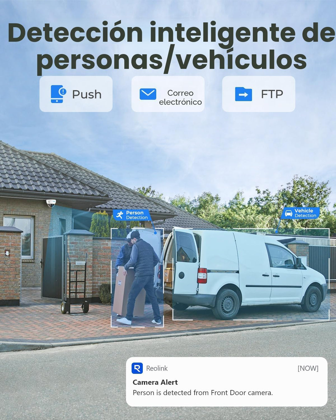 REOLINK Sistema inteligente de cámara de seguridad para el hogar de...