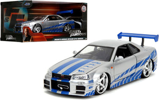 Jada Toys Fast &amp; Furious Brian\u2019s 2002 Nissan Skyline R34 -...