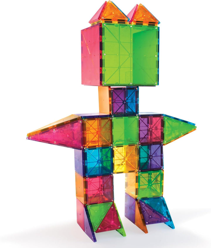 MAGNA-TILES Juego clásico de construcción magnética de 100