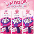 Flooyes Juguetes para sentarse y girar para niñas de 2 años, base grande de
