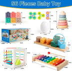 Somastung Juguetes para bebés 7 en 1 de 6 a 12 meses, juguetes Montessori para bebés de 6-9-12-18 meses