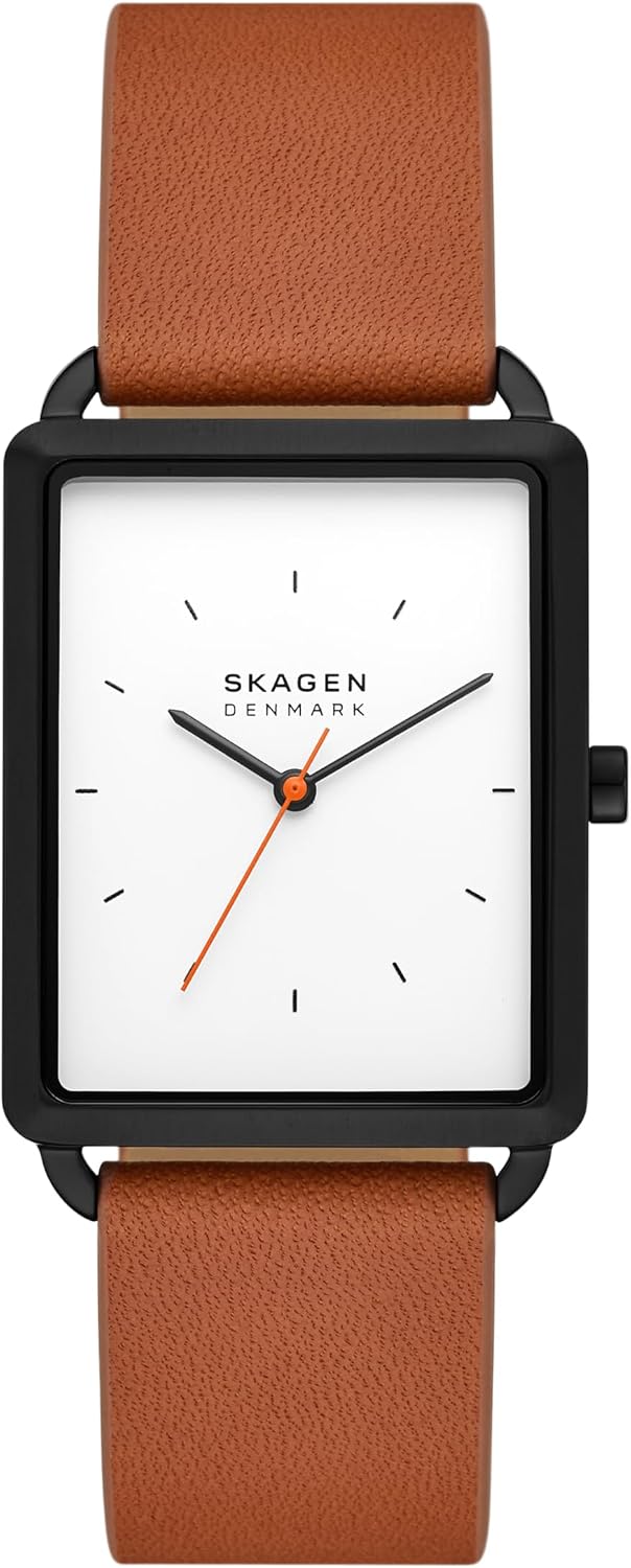 Skagen Hagen Reloj Rectangular de Acero Inoxidable para Hombre