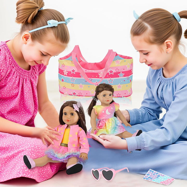 Ecore Fun Juego de accesorios para muñecas de 18 pulgadas, juego de...