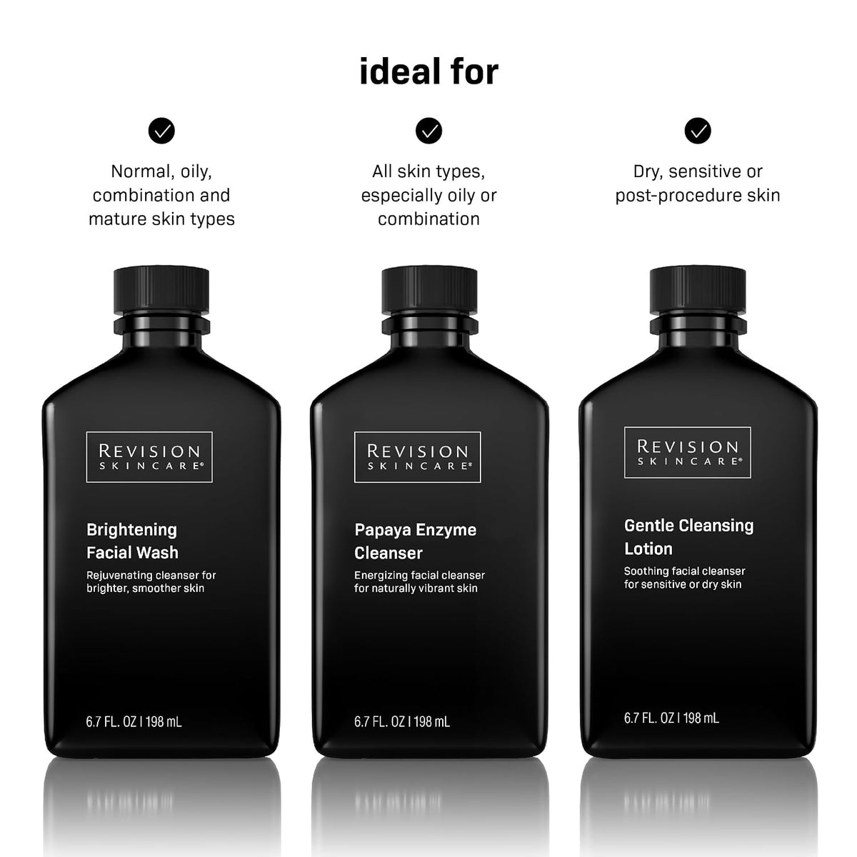 Revision Skincare Brightening Facial Wash, limpiador facial exfolia...