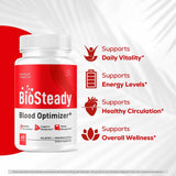 Biosteady - Cápsulas de fórmula avanzada Biosteady (paquete de 2),...