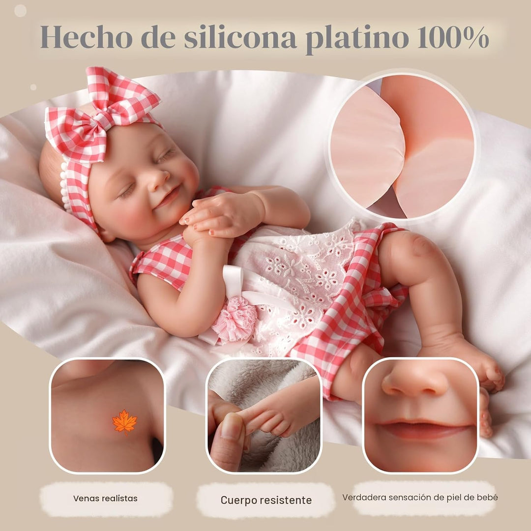 BABESIDE Muñeca bebé de silicona \u2013 Muñecas de bebé Reborn durm...