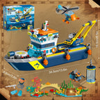 HiWEEGO City - Juego de construcción de barcos flotantes con luz LED para