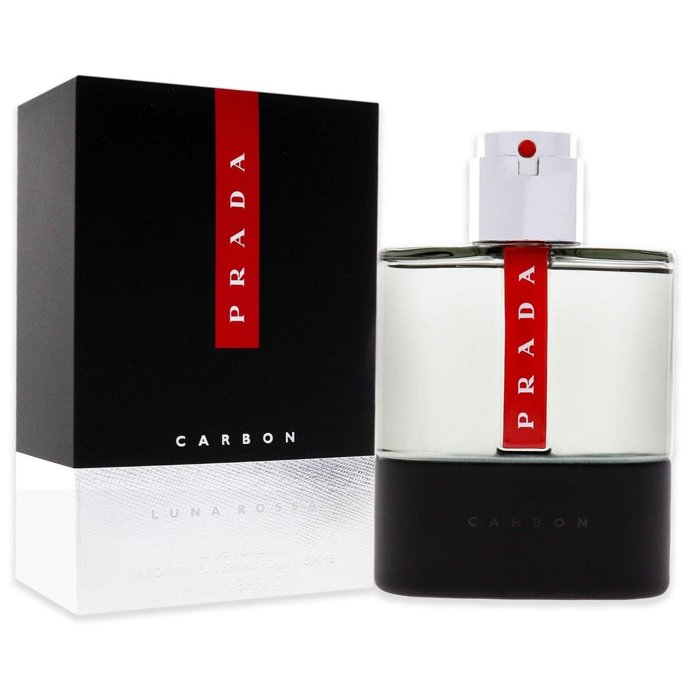 Spray Prada Luna Rossa Carbon Eau De Toilette 100Ml, Multi, 3.4 onzas