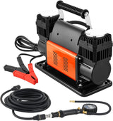VEVOR Compresor de aire de doble cilindro resistente, inflador de n...